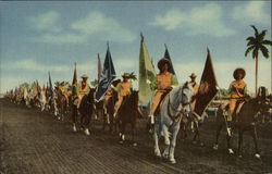 The Parade of States, Derby Day, Gulfstream Park Hallandale Beach, FL Postcard Postcard