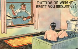 Window washer spying on woman in bath Window washer spying on woman in bath