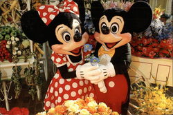 Main Street Flower Market with Mickey and MInnie Mouse