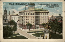 Old Colony Club Headquarters Hotel Richmond, Ninth and Grace Streets Old Colony Club Headquarters Hotel Richmond, Ninth and Grace Streets