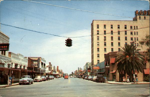 Jackson Street, Looking East Harlingen Texas Don Bartels