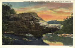 Steamboat Rock on Picturesque Laurel River Postcard