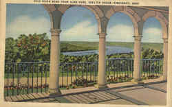 Ohio River Bend from Alms Park, Shelter House