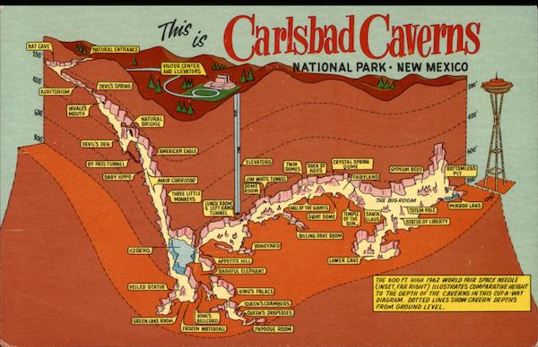 carlsbad cavern map