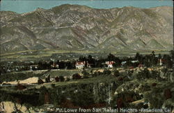 Mt. Lowe from San Rafale Heights Mt. Lowe from San Rafale Heights