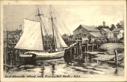 East Gloucester Wharf and Fishing Net Reels East Gloucester Wharf and Fishing Net Reels