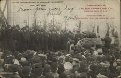 Laying Cornerstone of McKinley Monument Nov. 16th 1905 Laying Cornerstone of McKinley Monument Nov. 16th 1905