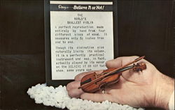 Small Violin Gatlinburg, TN Postcard Postcard