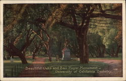 Beautiful Oaks and Ball Player Monument, University of California Beautiful Oaks and Ball Player Monument, University of California