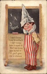 Boy in Dunce Hat Boy in Dunce Hat