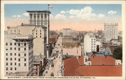 Main Street, looking west from Travelers Insurance Building Main Street, looking west from Travelers Insurance Building