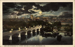 Skyline showing 14th Street Bridge by night Skyline showing 14th Street Bridge by night
