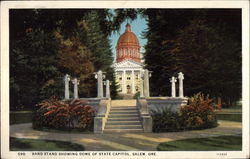 Band Stand showing dome of State Capitol Band Stand showing dome of State Capitol
