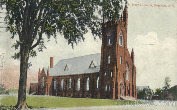 Potsdam New York. St. Mary#39;s Church Potsdam New