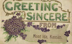 Greeting Sincere From Mont Ida