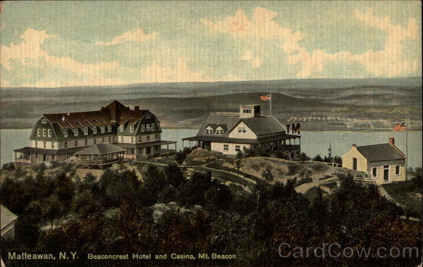 Beaconcrest Hotel and Casino, Mt. Beacon Old Postcard