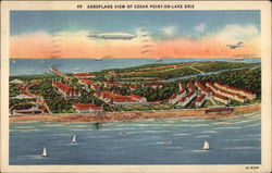 Aeroplane View of Cedar Point-on-Lake Earie Aeroplane View of Cedar Point-on-Lake Earie