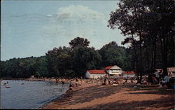 Brown's Beach Saratoga Springs, NY Postcard Postcard