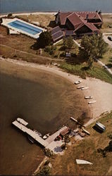 Aerial View, Old Mill Point, Cedar Campus Postcard