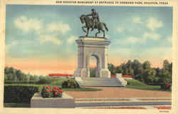 Sam Houston Monument , At Entrance to Hermann Park
