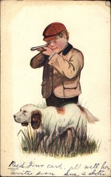 Young Hunter with Dog Young Hunter with Dog