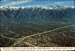 Spectacular Aerial View of City and the Beautiful San Gabriel Mountains Spectacular Aerial View of City and the Beautiful San Gabriel Mountains