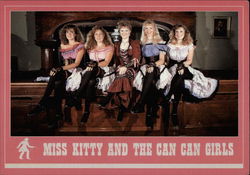 Miss Kitty and the Can Can Girls Dodge City, KS Postcard Postcard