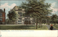 Soldiers Memorial, Masonic Building and High School Soldiers Memorial, Masonic Building and High School