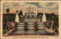 Famous Illuminated Cascades, Sparks Foundation Famous Illuminated Cascades, Sparks Foundation