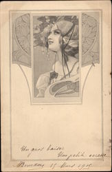 Art Nouveau Girl's Portrait