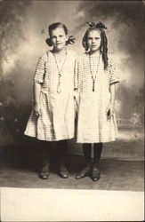 Two Girls in Matching Dresses Two Girls in Matching Dresses