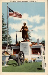 Molly Pitcher Monument Carlisle, PA Postcard Postcard