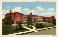 Lamberton High School Carlisle, PA Postcard Postcard