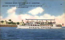 Cruising Down the River Aboard "Victory II" With Castillo de San Marcos in Background Cruising Down the River Aboard "Victory II" With Castillo de San Marcos in Background