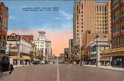 Saginaw Street, Looking North from Second Street Saginaw Street, Looking North from Second Street