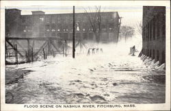 Flood Scene on Nashua RIver Flood Scene on Nashua RIver