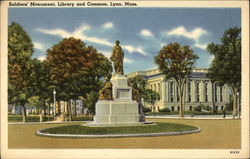 Soldiers' Monument, Library and Common Soldiers' Monument, Library and Common