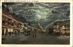 Surf Avenue at Night