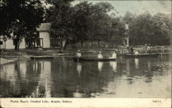 Peeble Beech, Crooked Lake Angola, IN Postcard Postcard