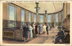 Hall of Waters' Dispensary, Excelsior Springs, Mo., Missouri's National Health and Pleasure Resort Hall of Waters' Dispensary, Excelsior Springs, Mo., Missouri's National Health and Pleasure Resort