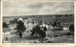 Section of the Quartermaster Replacement Center, Camp Lee Postcard