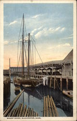 Wharf Scene Wharf Scene