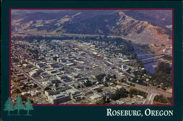 Aerial View of Town Roseburg Oregon Chris' Studio Aerial View of Town Roseburg Oregon Chris' Studio
