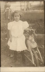 Little Girl with Rocking Horse Little Girl with Rocking Horse