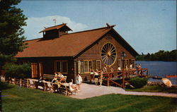 Wagon Wheel Hall Overlooking Big Wildcat Lake Rothbury, MI Postcard Postcard