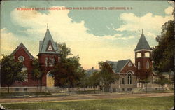 Methodist & Baptist Churches, Corner Main & Baldwin Streets Methodist & Baptist Churches, Corner Main & Baldwin Streets