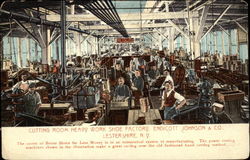 Cutting room heavy work shoe factory, Endicott Johnson & Co Cutting room heavy work shoe factory, Endicott Johnson & Co