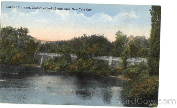 Lake at Entrance Bronx Park New York Lake at Entrance Bronx Park New York