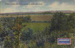 Scenic Ozarks And Fertile Valley In North Arkansas