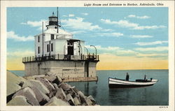 Light House and Entrance to Harbor Light House and Entrance to Harbor